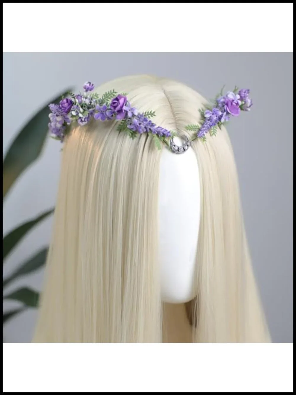 Fairy Flower Crown Women Elf Woodland Headpiece Cosplay Wedding